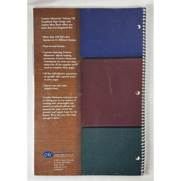 Creative Memories Page Design & Layout Ideas Vol VII Easy Scrapbook Page Designs - Picture 3 of 5